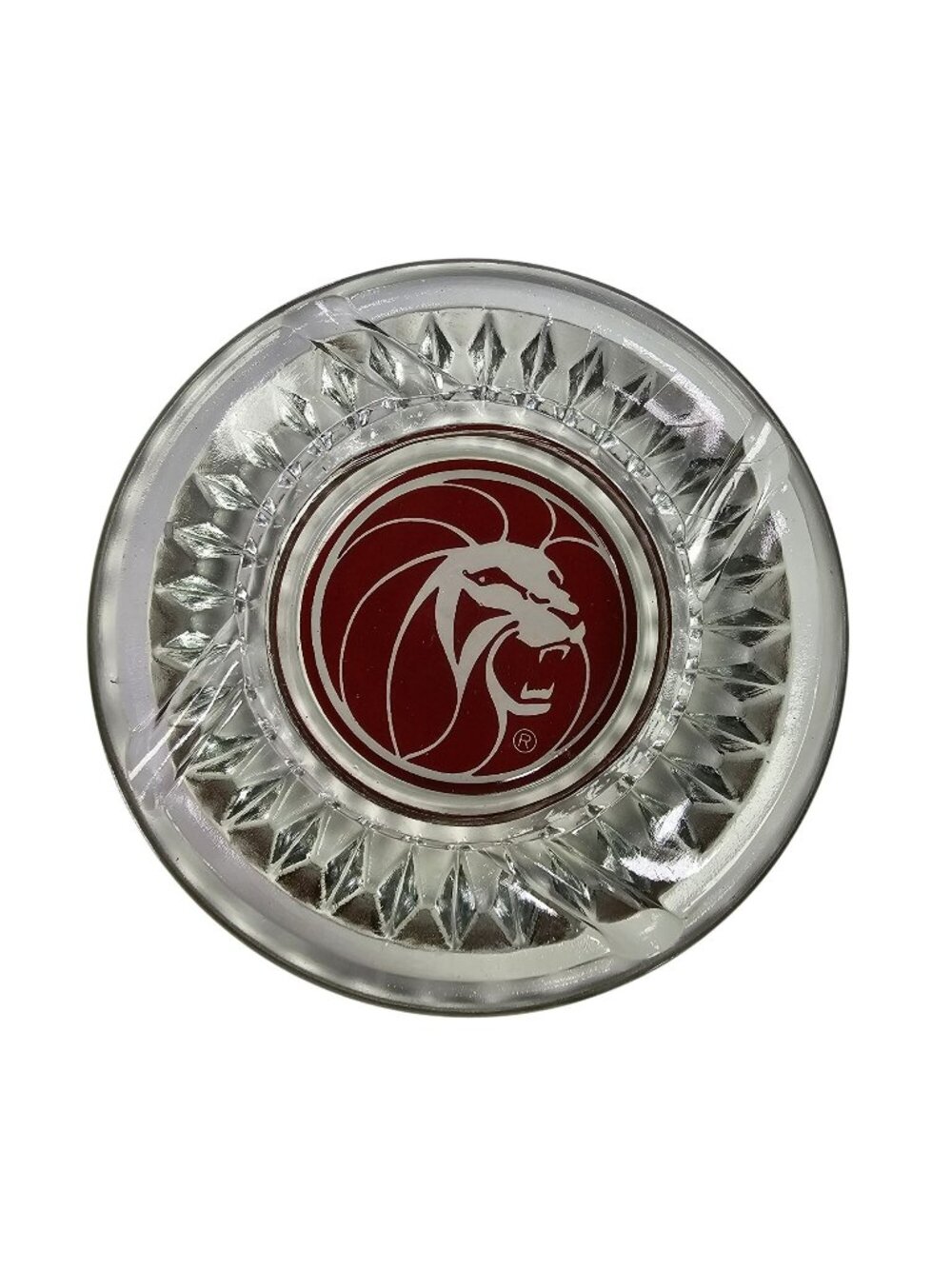 MGM Grand Casino Las Vegas 4.5" Clear Glass Ashtray